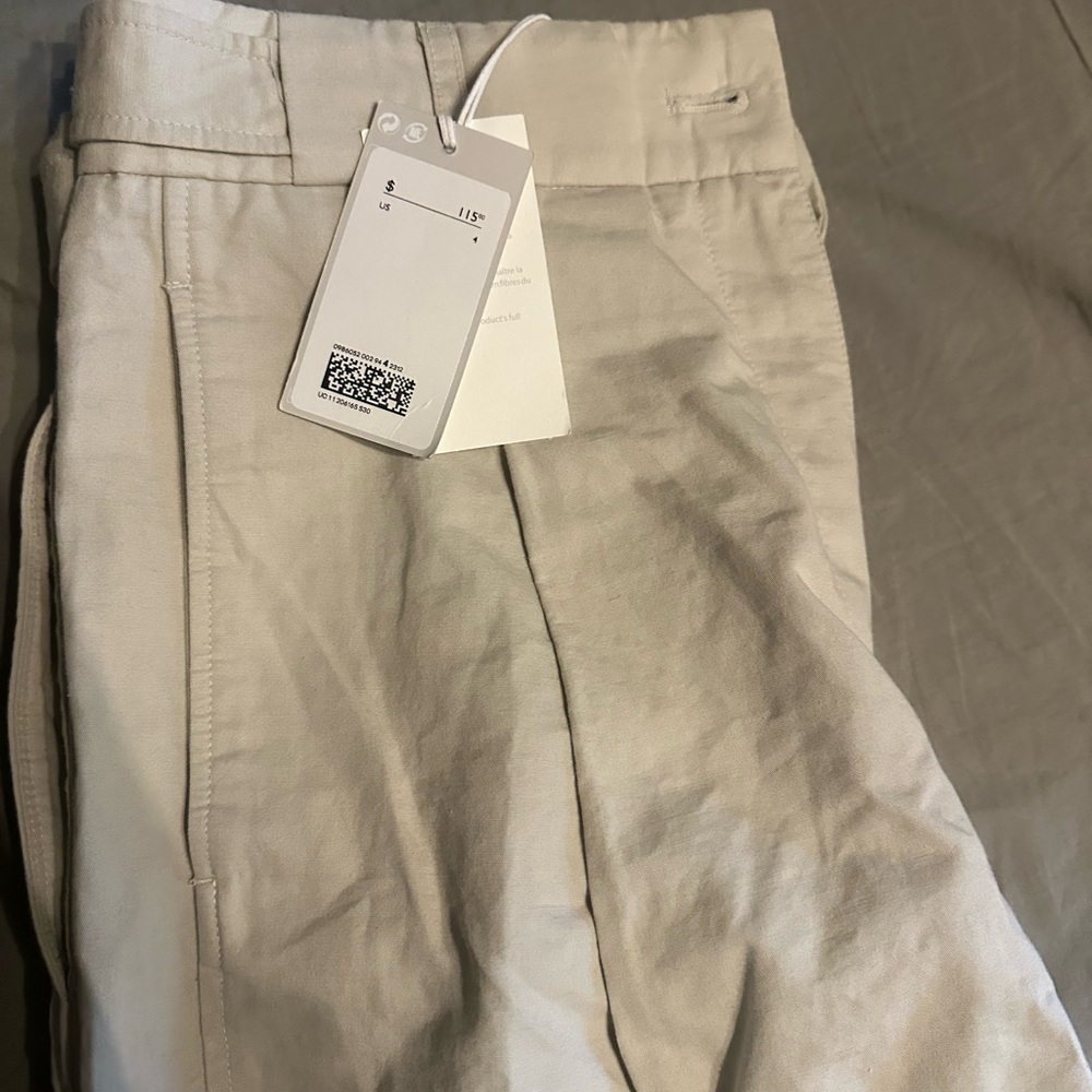 COS Women's Cream barrel pants